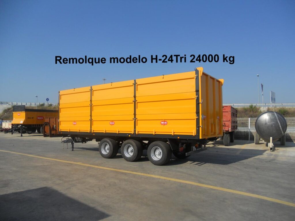 Remolque modelo rigual H-24Tri 24000 kg