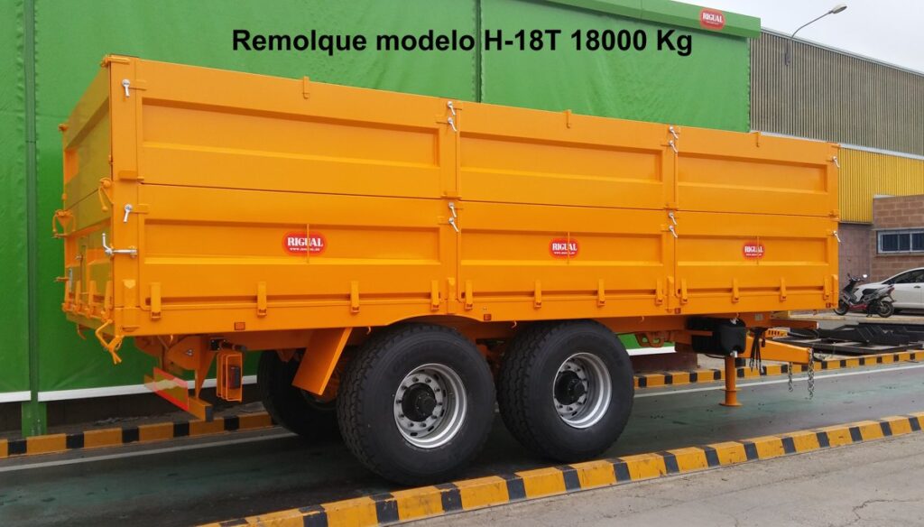 Remolque agrícola rigual modelo H-18T 18000 kg