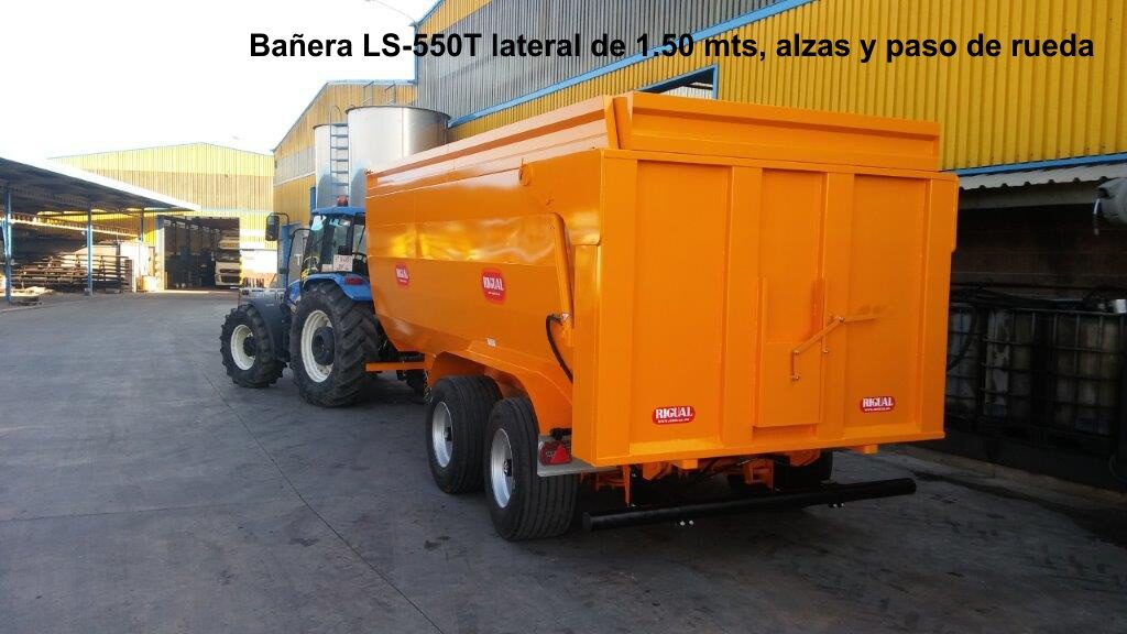 Bañera rigual para viña tandem LS-550T LATERAL DE 1.50 MTS + ALZAS DE 30 CM +PASO DE RUEDA