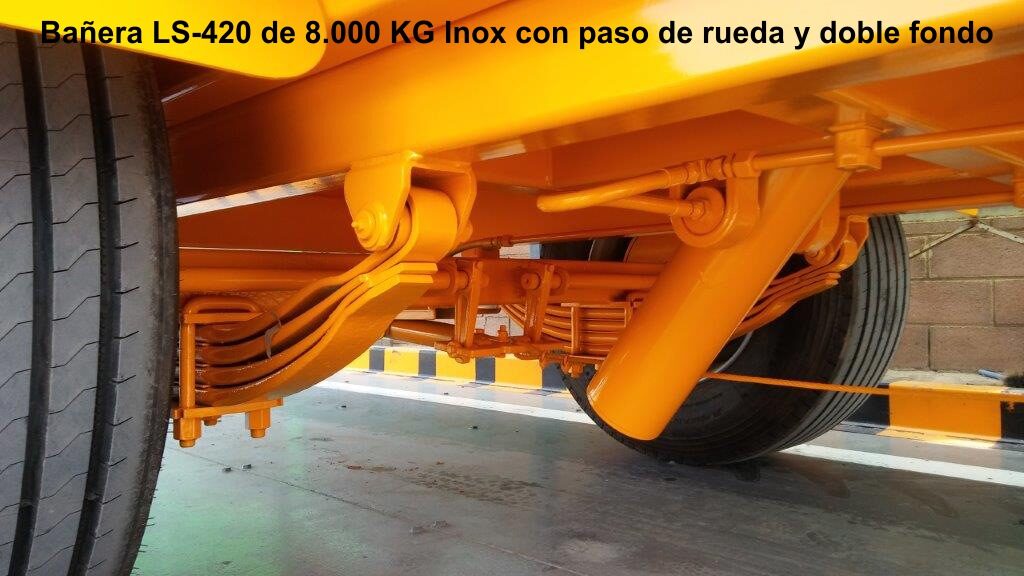 Bañera Rigual LS-420 8.000 KG INOX, PASO RUEDA Y DOBLE FONDO