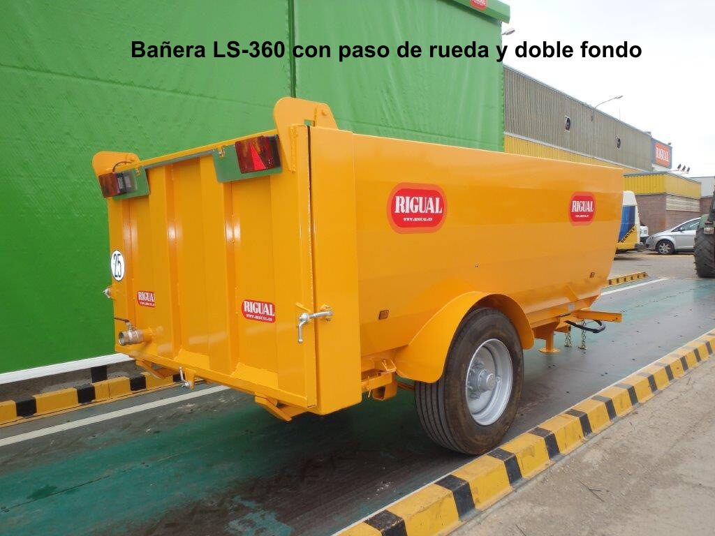 Bañera rigual LS-360 PASO DE RUEDA Y DOBLE FONDO