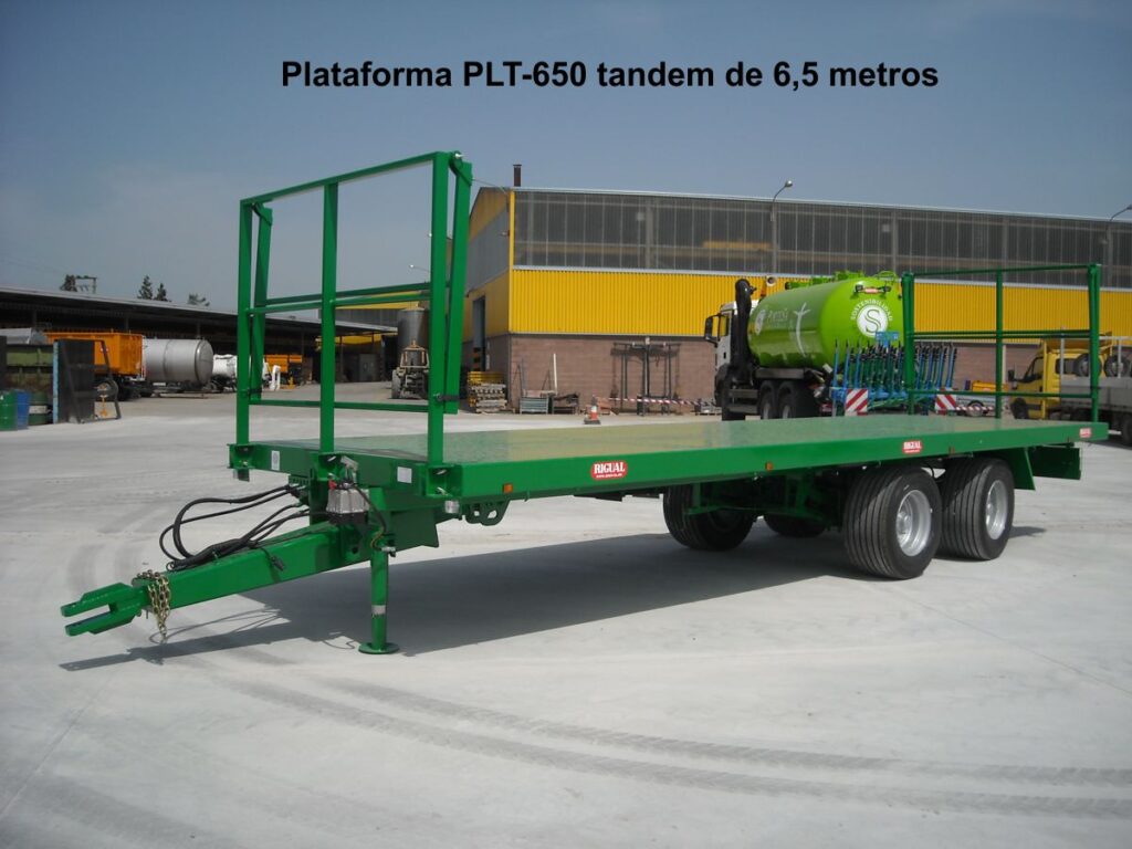 Plataforma rigual modelo plt-650 tandem de 6.5 metros
