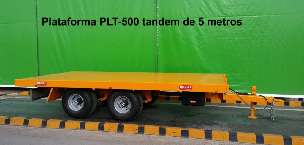 Plataforma agrícola rigual PLT-500 tandem de 5 metros