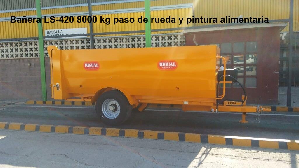 Bañera rigual viña LS-420 8000 KG PINTURA ALIMENTARIA Y PASO DE RUEDA