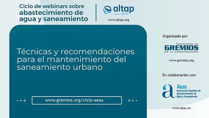 Rigual imparte el webinar: Técnicas y recomendaciones para el mantenimiento del saneamiento urbano