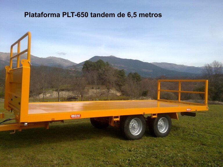 Plataforma agrícola Rigual PLT-650 Tandem de 6,5 metros