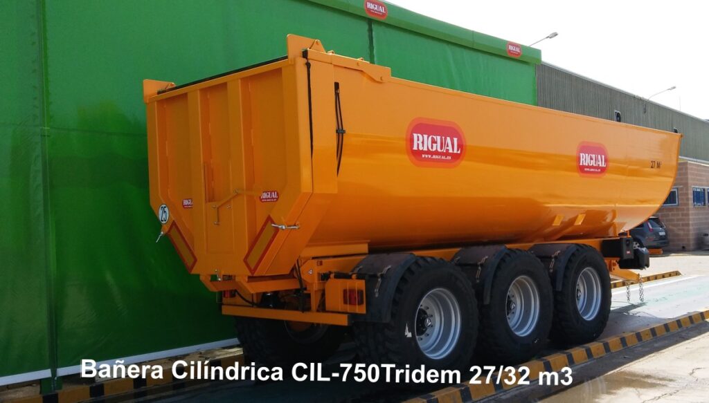 Bañera rigual Cilíndrica CIL-750 TRIDEM 26.5 32 M3