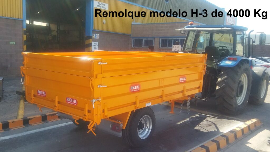 REMOLQUE AGRICOLA RIGUAL MODELO H-3 4000 KG