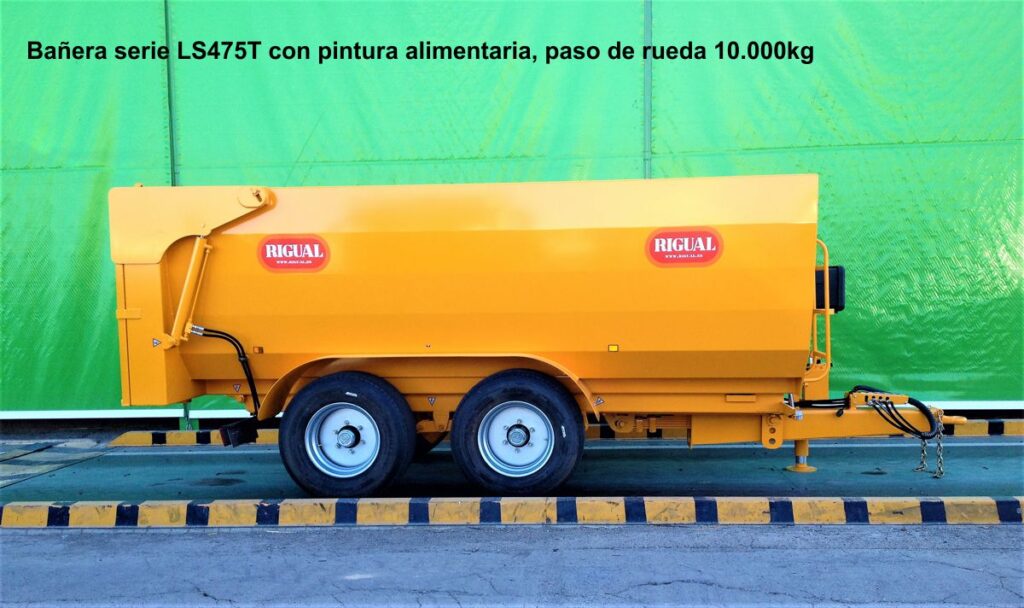 Bañera rigual especial viña LS475T Pintura alimentaria, paso de rueda 10.000kg Tandem