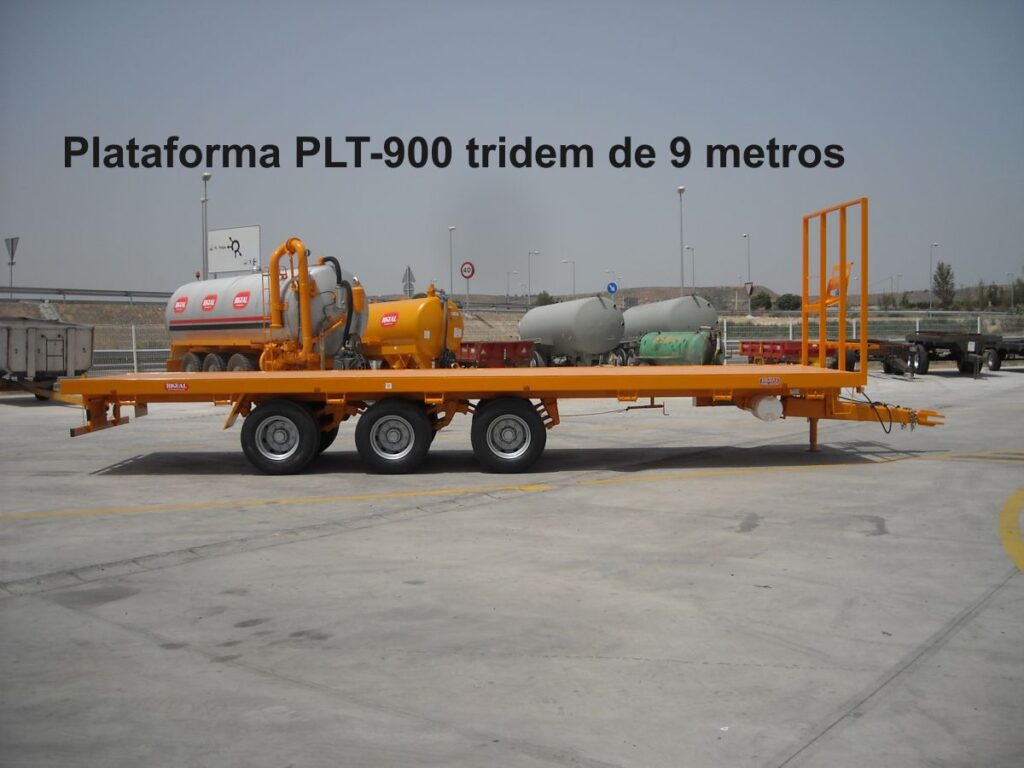 Plataforma rigual modelo PLT-900 rigual tridem de 9 metros