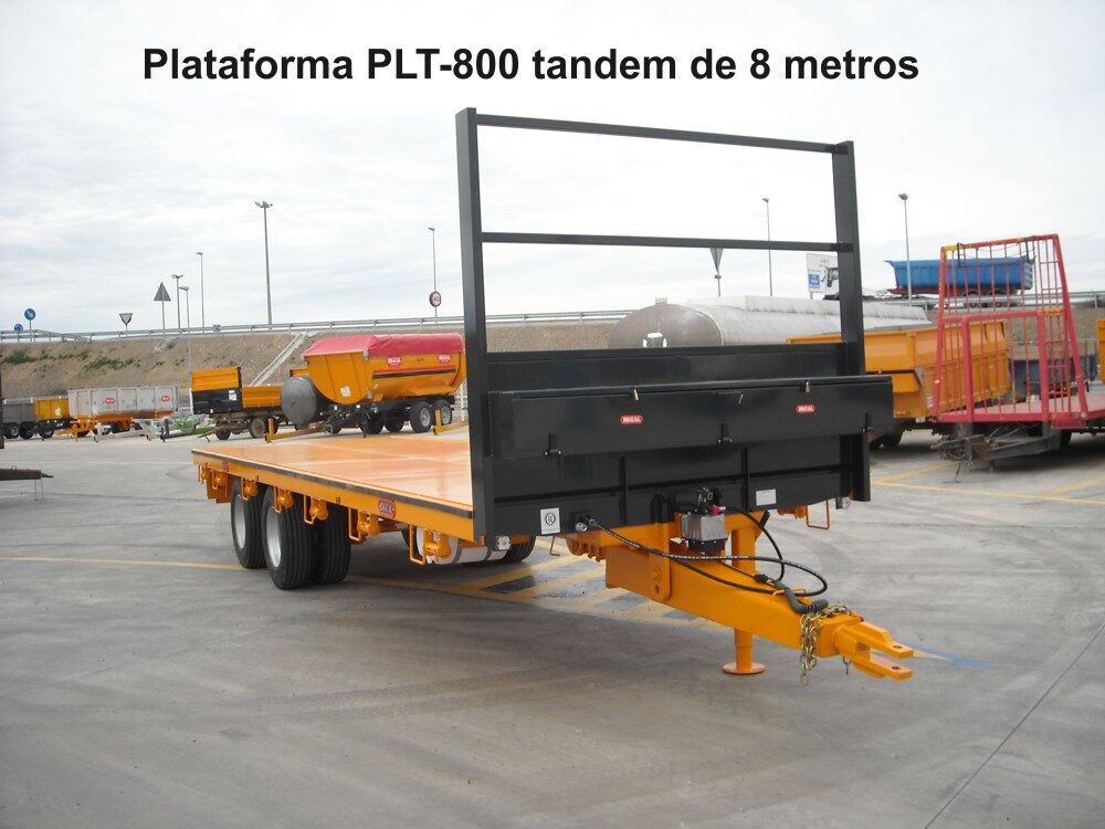 Plataforma Rigual PLT-800 tandem de 8 metros
