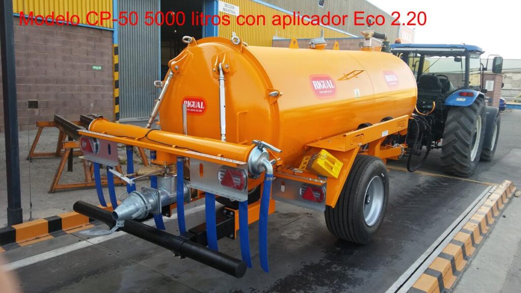 Cuba Rigual Model CP-50 5000 litros con Aplicador ECO 220 8 MODO T