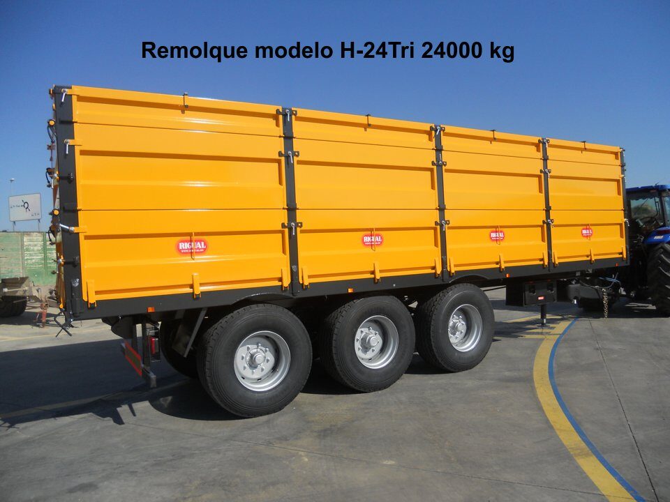 Remolque agrícola rigual modelo H-24Tri 24000 kg