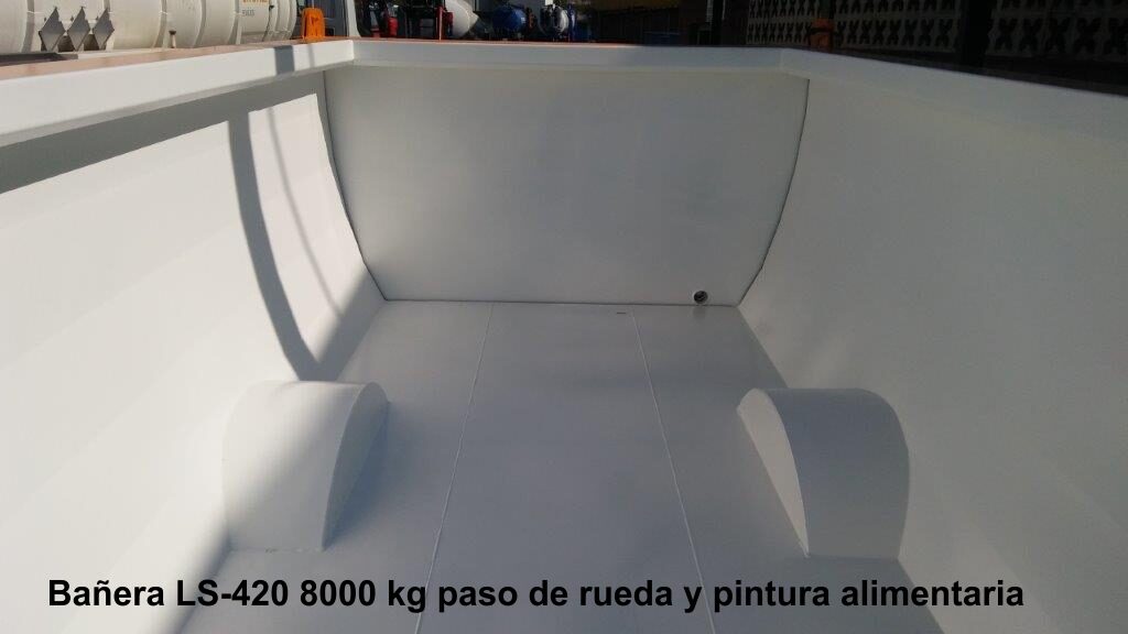 Bañera rigual LS-420 8000 KG PINTURA ALIMENTARIA Y PASO DE RUEDA