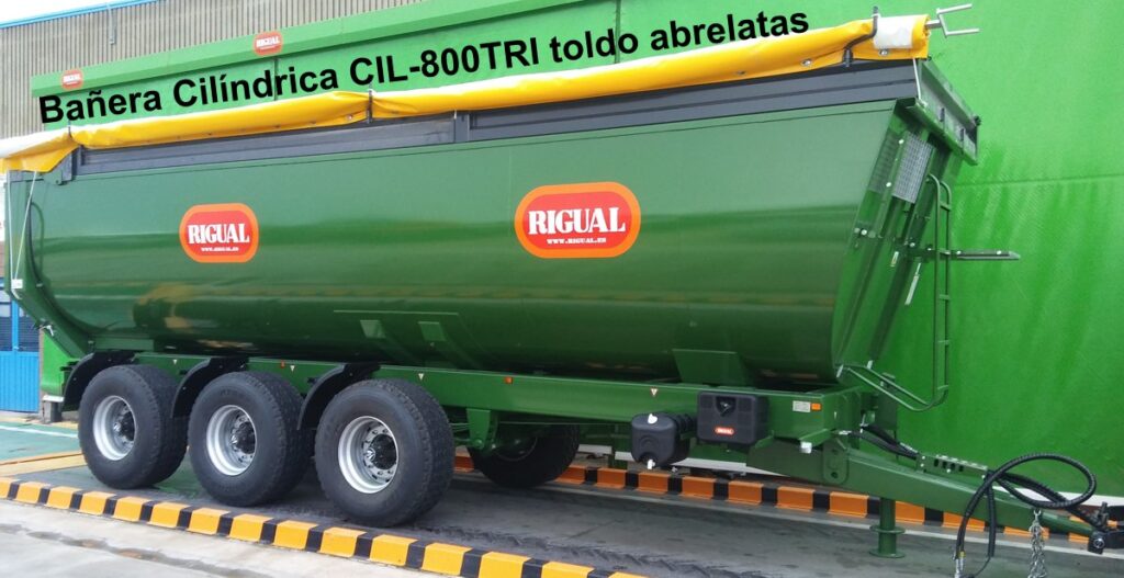 Bañera Cilíndrica CIL-800TRI 24.000 KGS. TOLDO ABRELATAS
