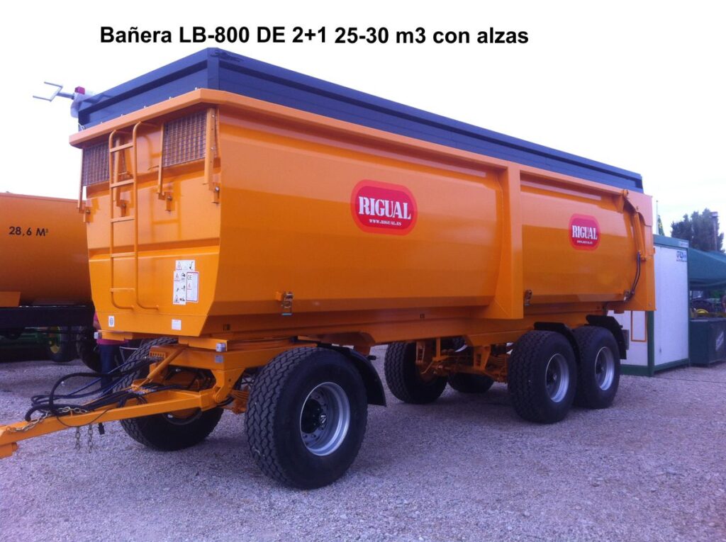 Bañera rigual LB-800 DE 2+1 25-30 m3 con alzas