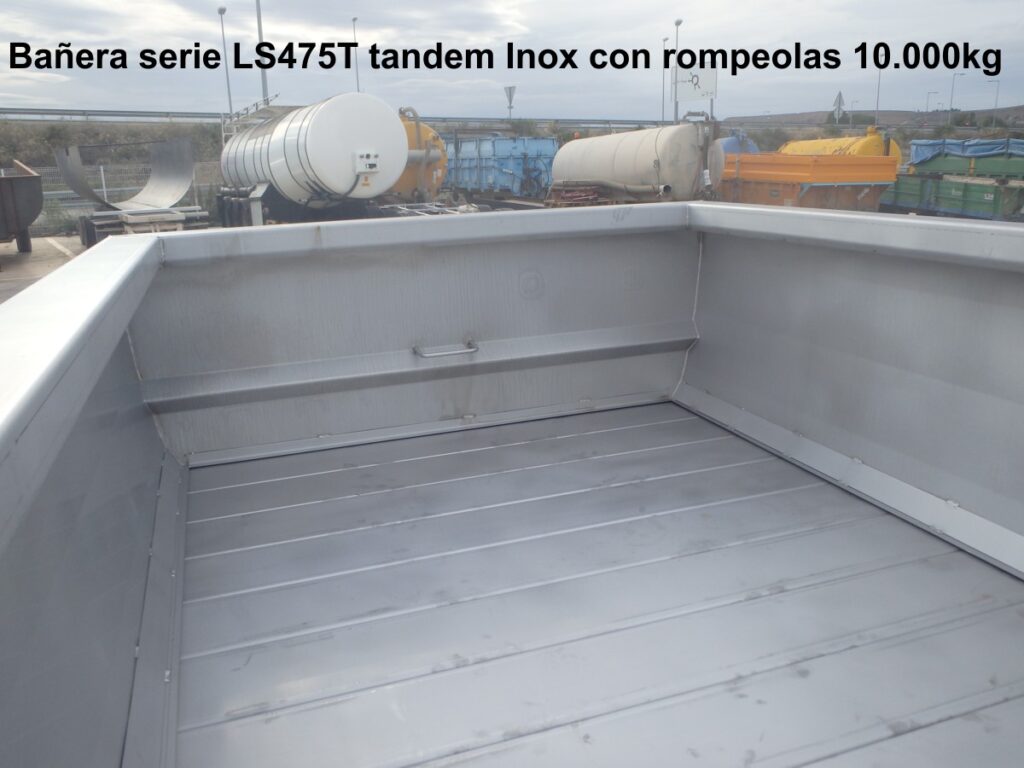 Bañera viña LS475T inox con rompeolas
