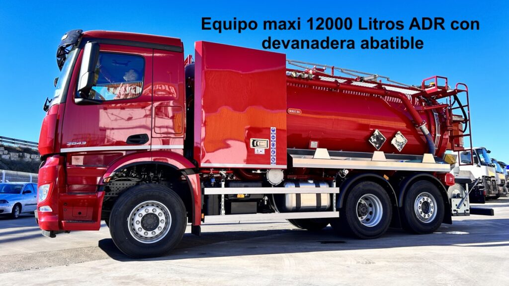 Equipo maxi Rigual 12000 litros ADR con devanadera