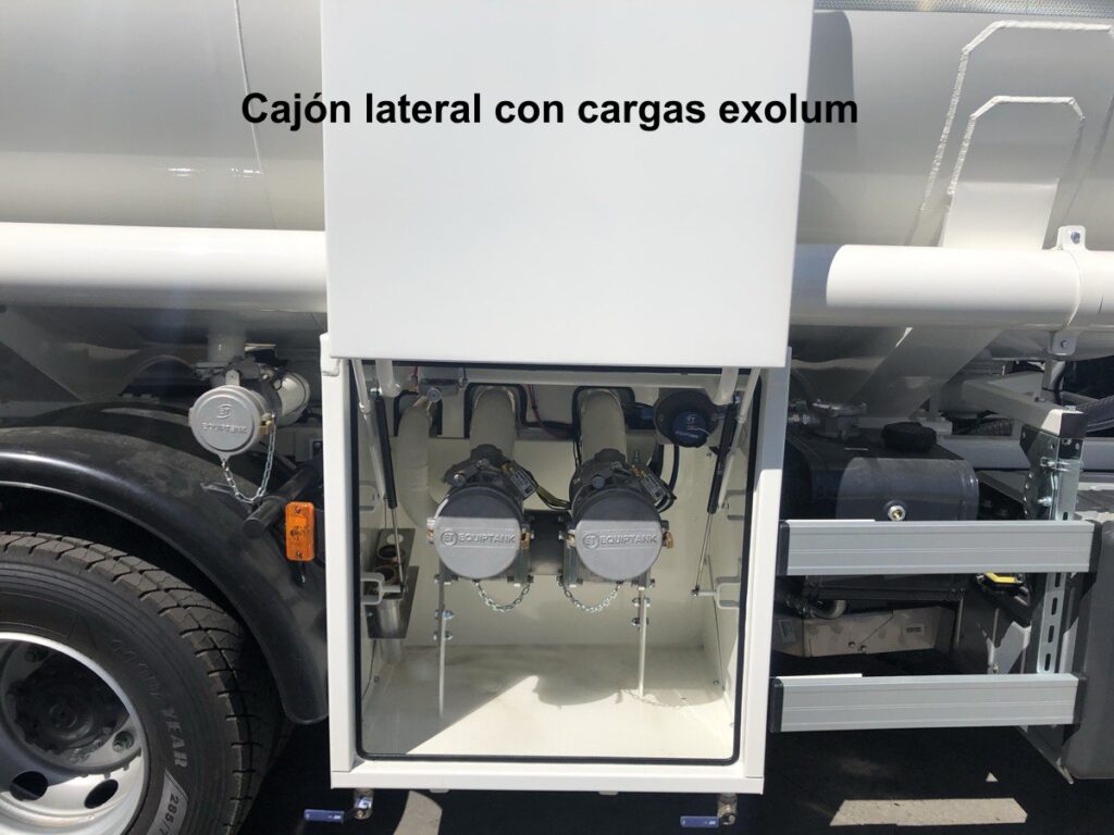Cargas Exolum en camión de reparto de Gas-oil
