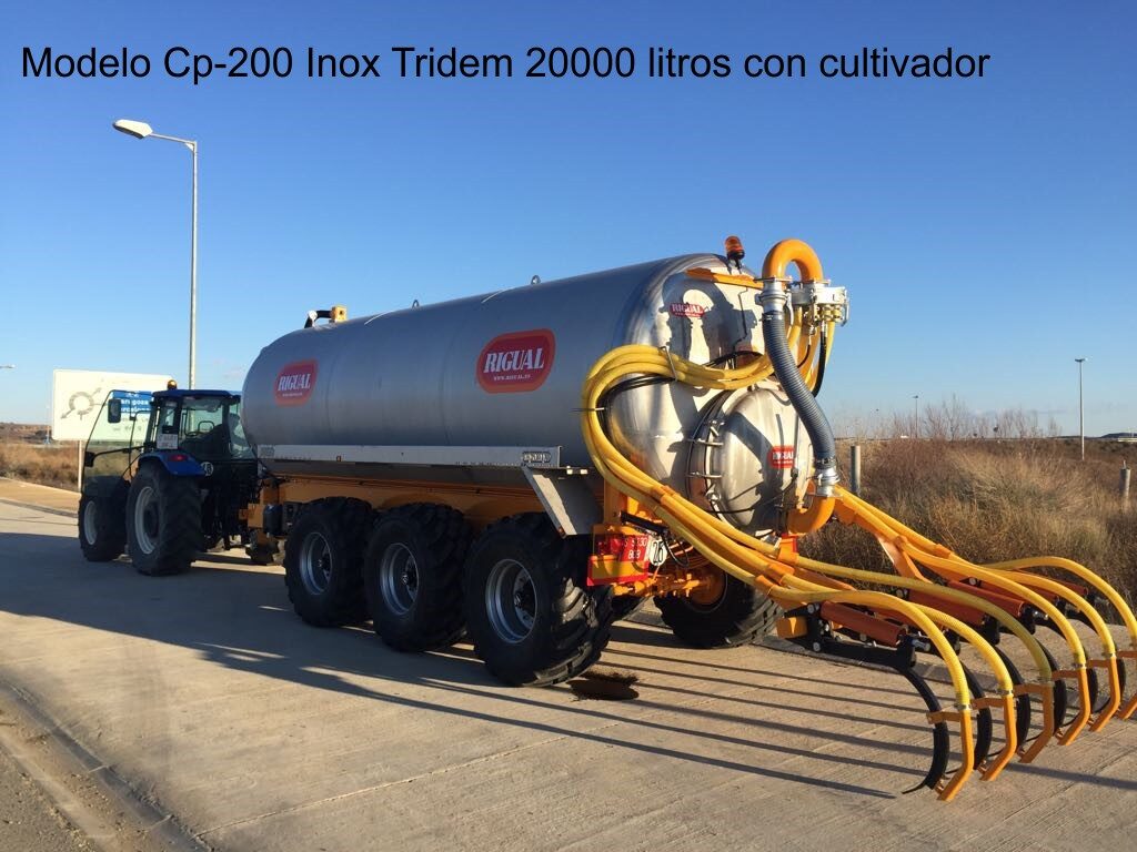 Modelo Cp-200 Inox Tridem 20000 litros con cultivador