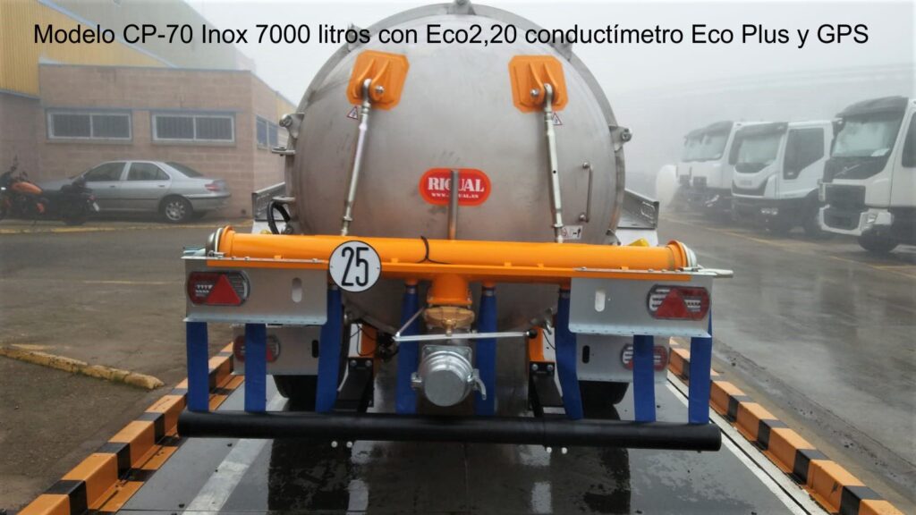 CP-70 INOX 7000 litros con Eco2,20 conductímetro Eco Plus y GPS