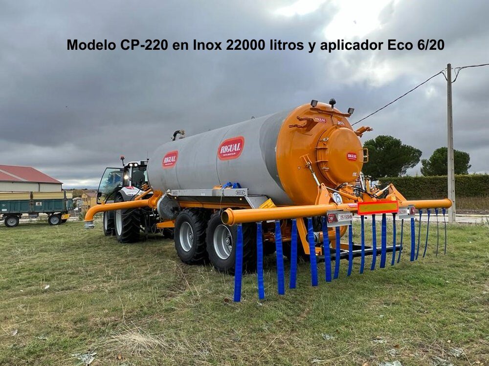 Cisternas de purín modelo CP-220 en inoxidable con 22000 litros