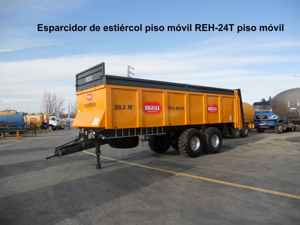 Esparcidor de estiércol piso móvil REH-24T