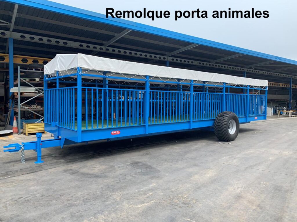 Remolque porta animales