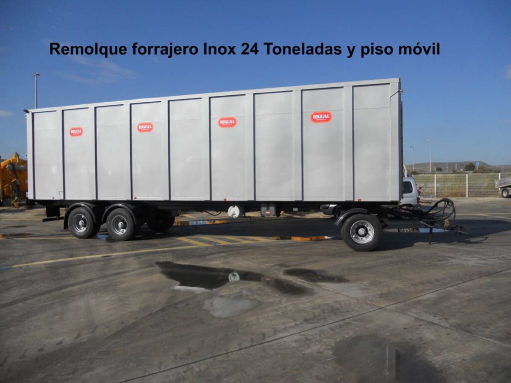 Remolque rigual forrajero inox 24 toneladas