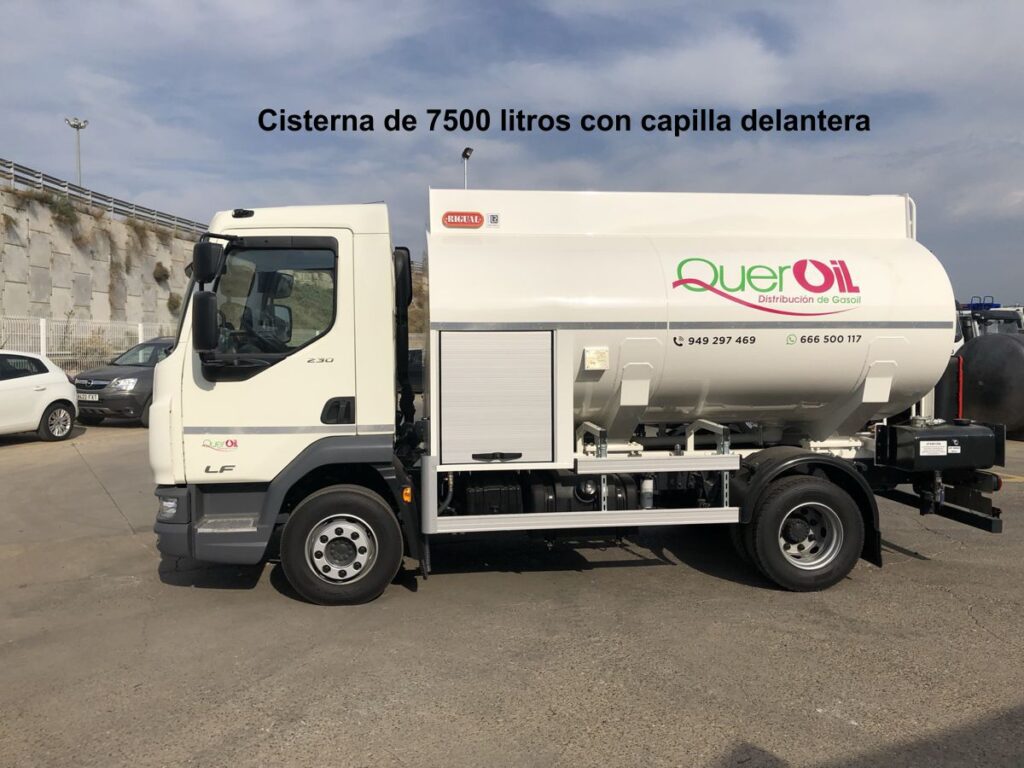 Cisterna Rigual de 7500 litros para el reparto de Gasoil