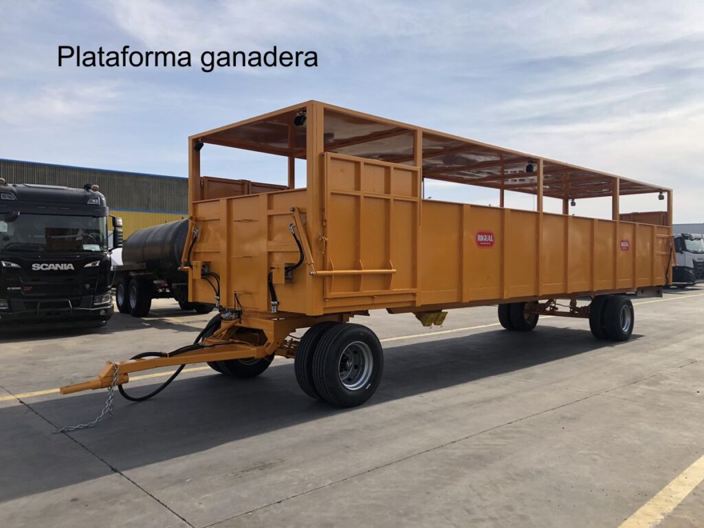 Plataforma rigual para transporte de animales