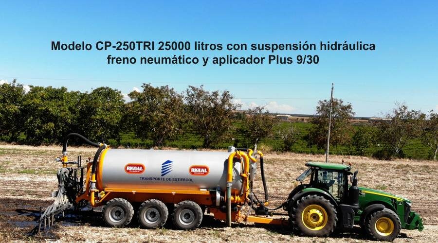 Modelo CP-250TRI 25000 litros con suspensión hidráulica