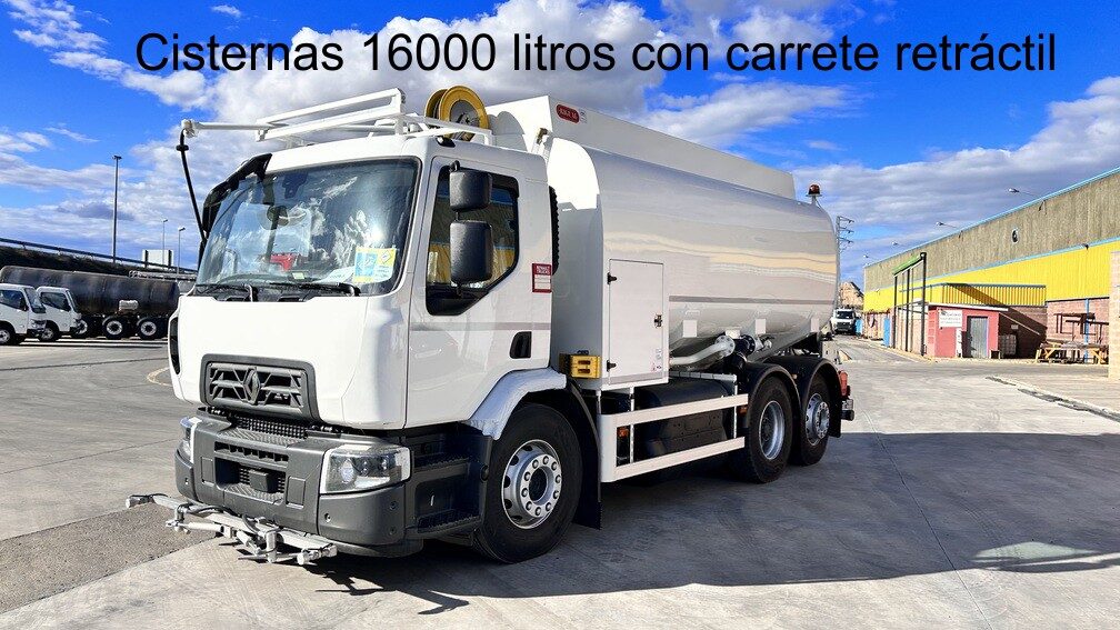 Cisterna 16000 litros con carrete retráctil