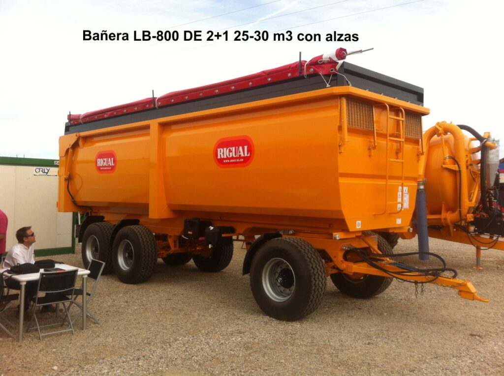 Bañera rigual LB-800 DE 2+1 25-30 m3 con alzas