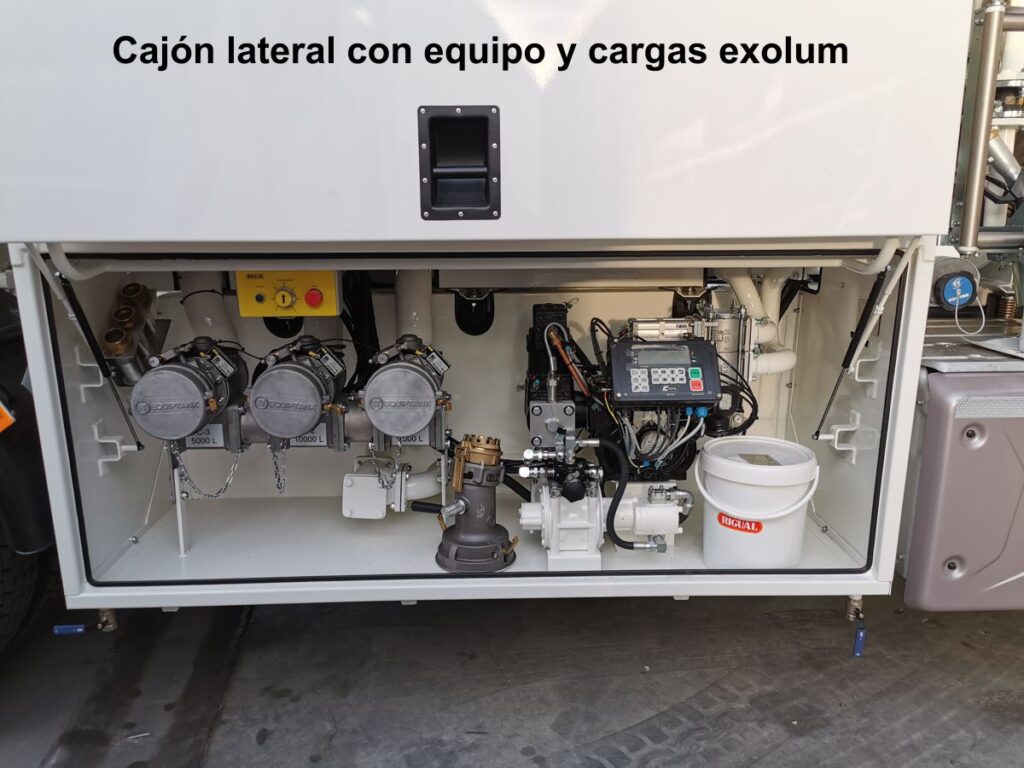 Cargas Exolum para camión de tres compartimentos