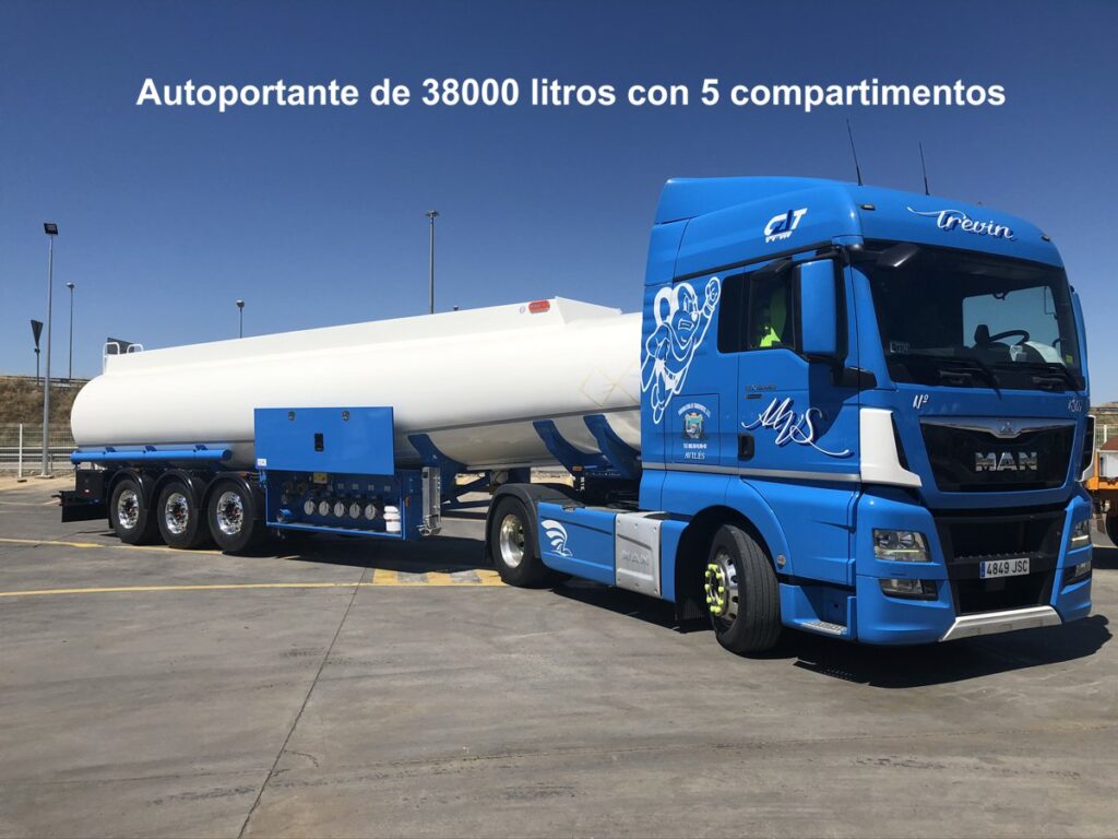 Equipo cisterna autoportante Rigual de 38000 litros