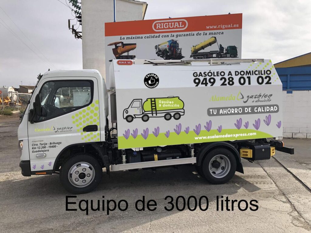 Equipo de reparto de 3000 litros