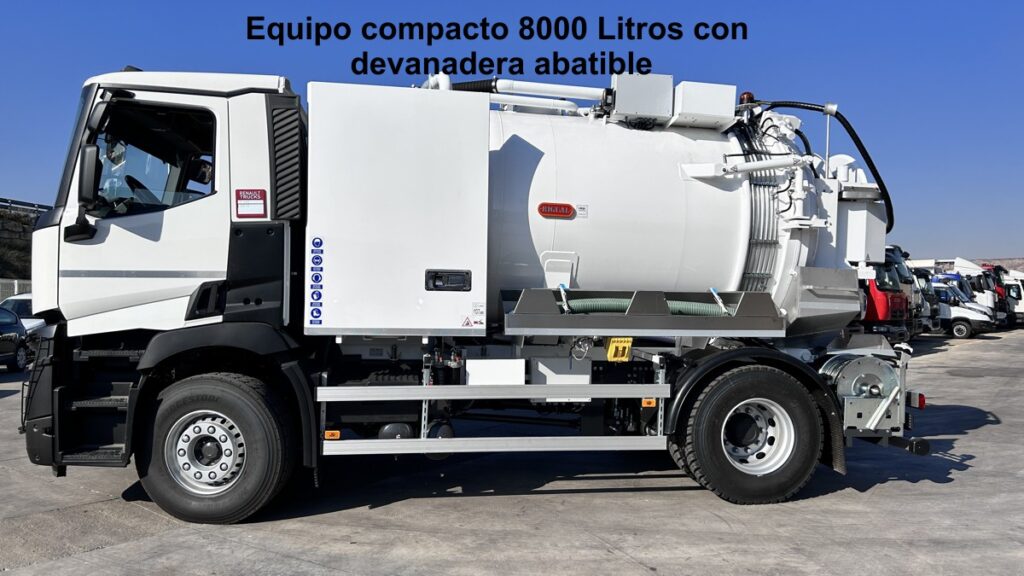 Rigual Equipo compacto 8000 litros con devanadera abatible