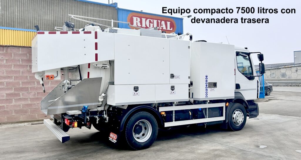 Equipo compacto 7500 litros con devanadera fija