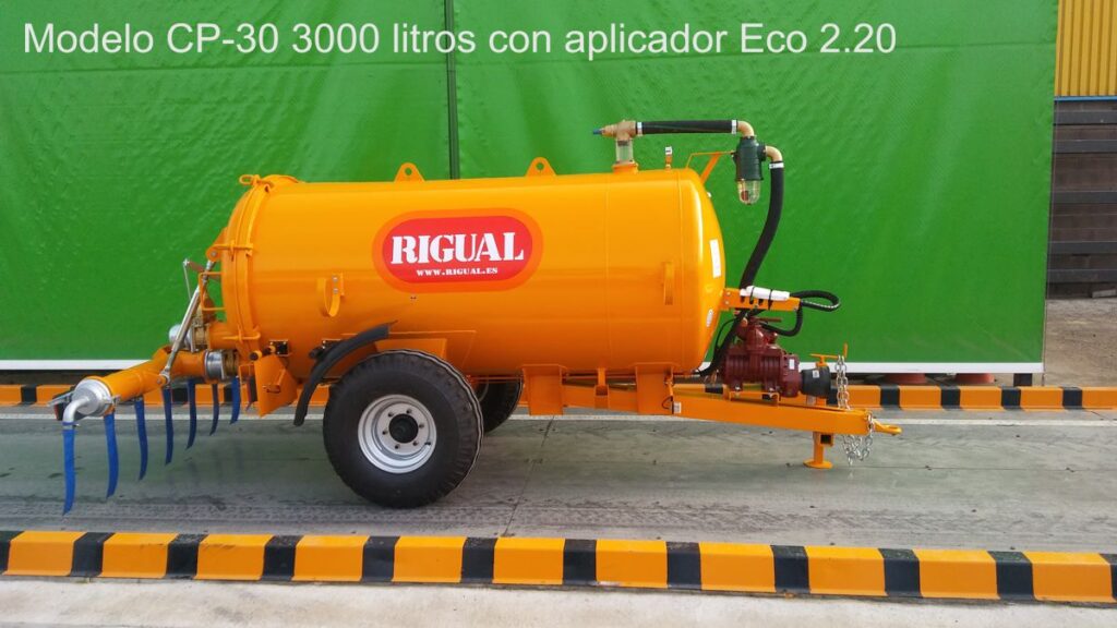 Cisterna Rigual Modelo CP-30 con aplicador Eco 2/20