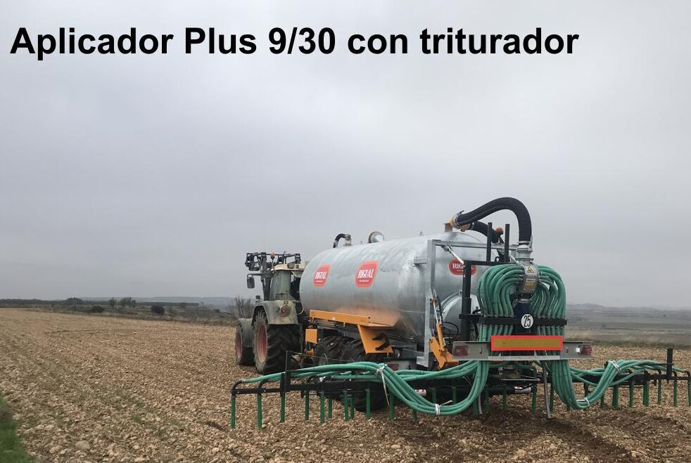 Aplicador Rigual modelo Plus 9/30 con triturador