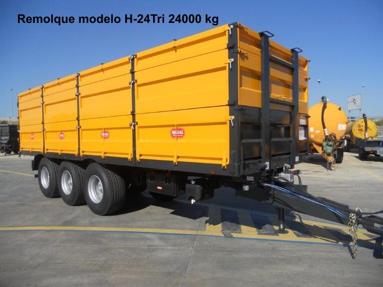 Remolque rigual modelo H-24Tri 24000 kg