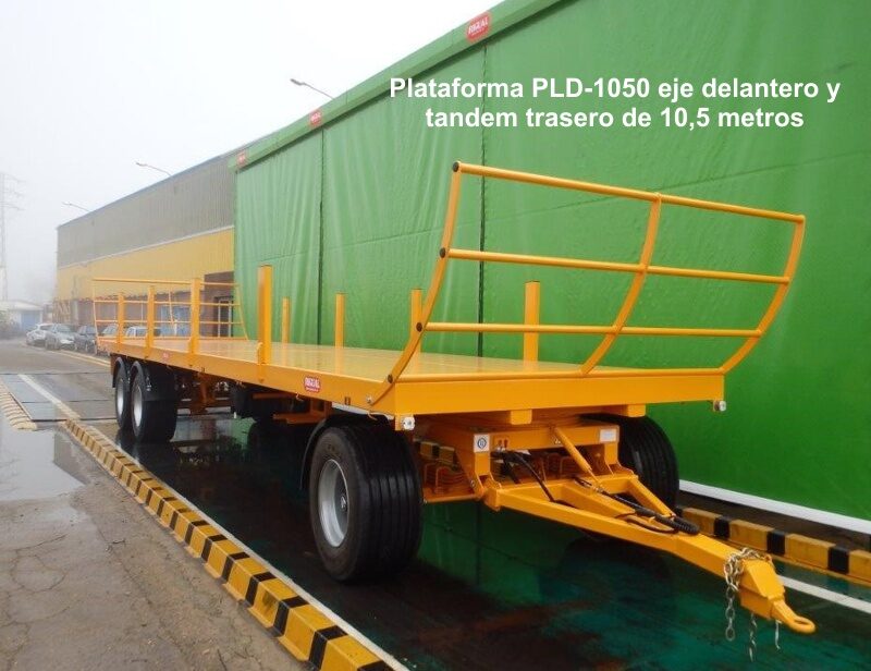 Plataforma rigual PLD-1050 eje delantero 2+1