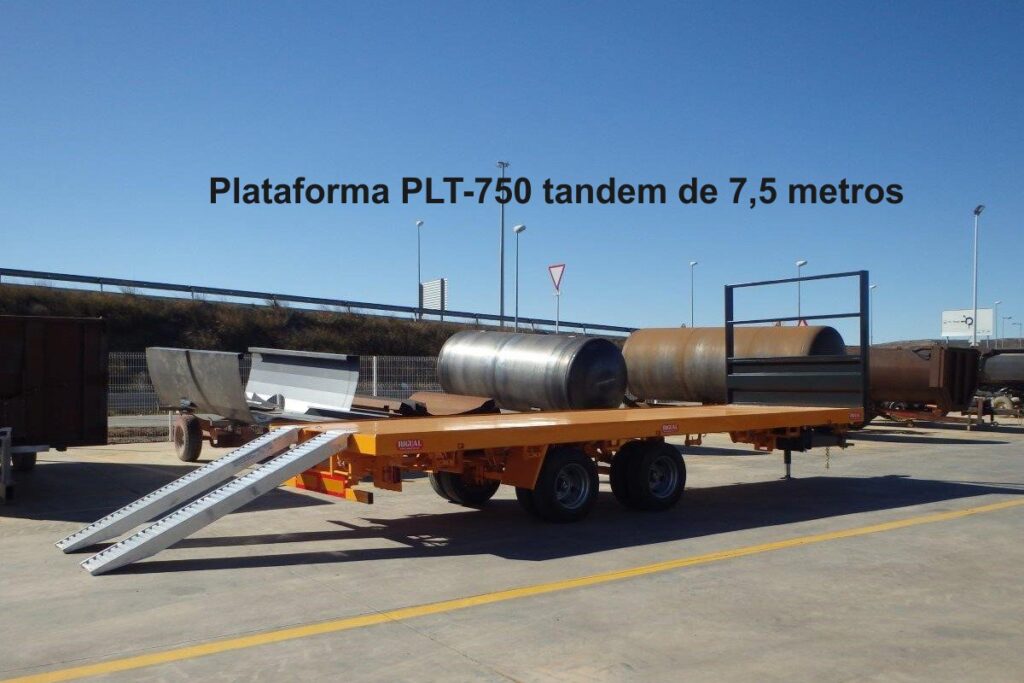 Plataforma agrícola Rigual PLT-750 Tandem de 7,5 metros