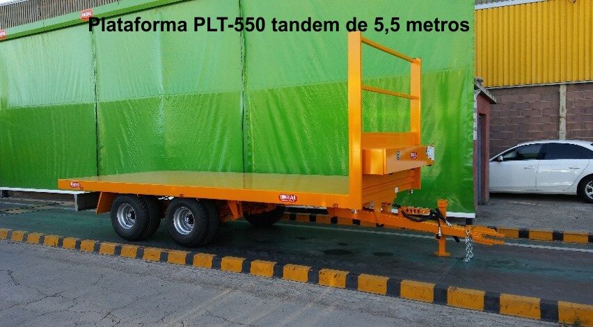 Plataforma Rigual PLT-550 tandem de 5,5 metros