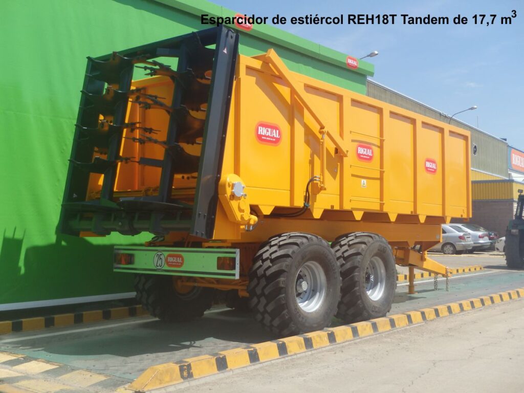 Esparcidor rigual de estiércol modelo REH20T Tandem de 17,7