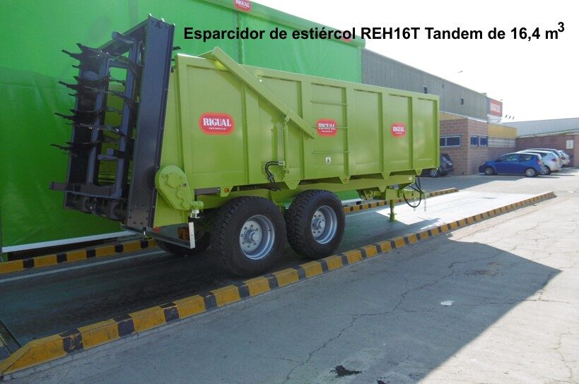 Esparcidor de estiércol rigual REH16T Tandem de 16,4 m