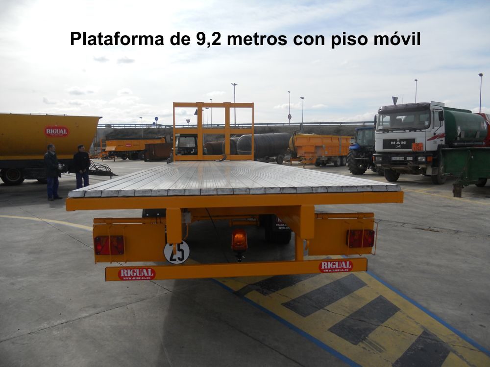 Plataforma de 9,2 metros con piso móvil