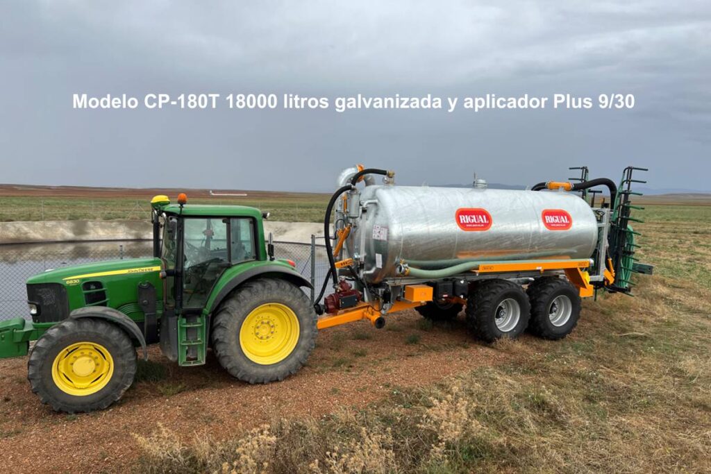 Modelo CP-180T 18000 litros galvanizada y aplicador Plus 9/30