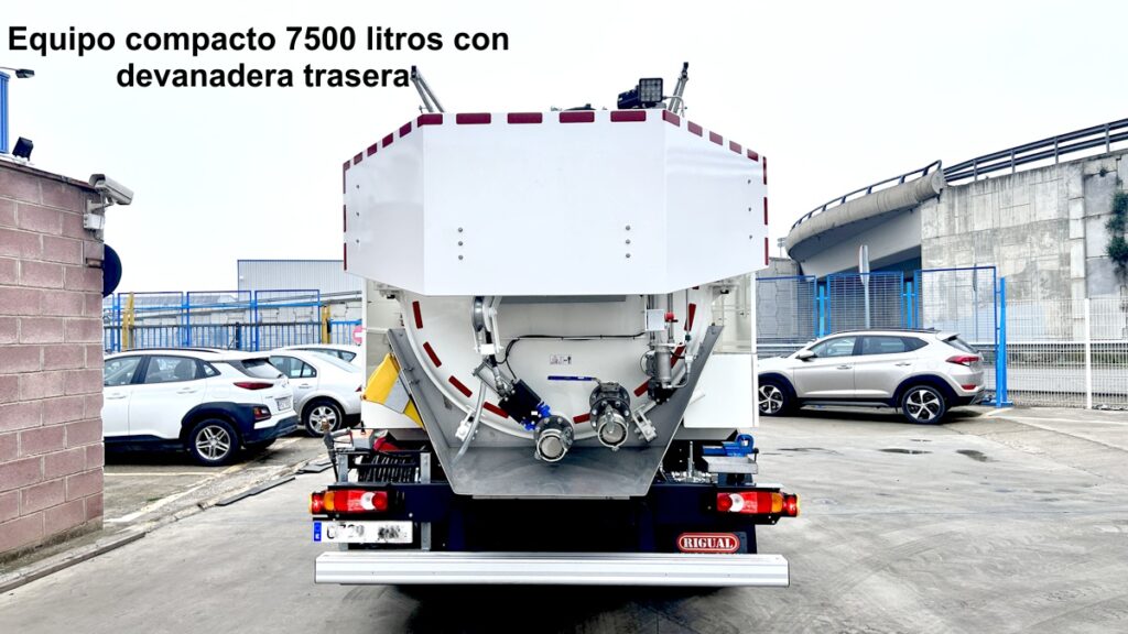 Rigual equipo compacto 7500 litros con devanadera fija